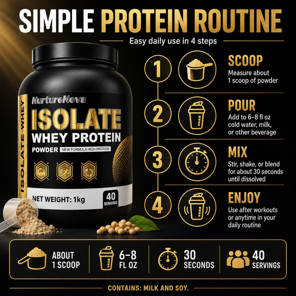 NurtureNova Isolate Whey Prote - огляд і ціна Fitness Nutrition Protein