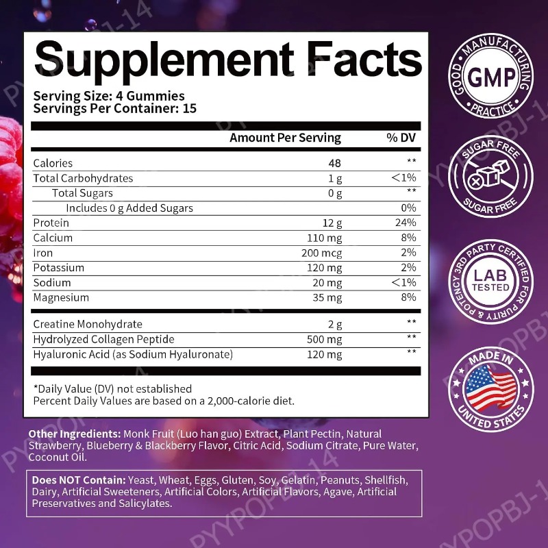 Protein Gummies with Whey Crea - огляд і ціна Fitness Nutrition Protein